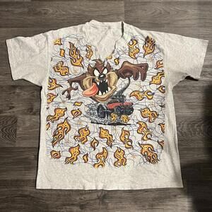 Tasmanian Devil graphic tee Grey vintage 90s